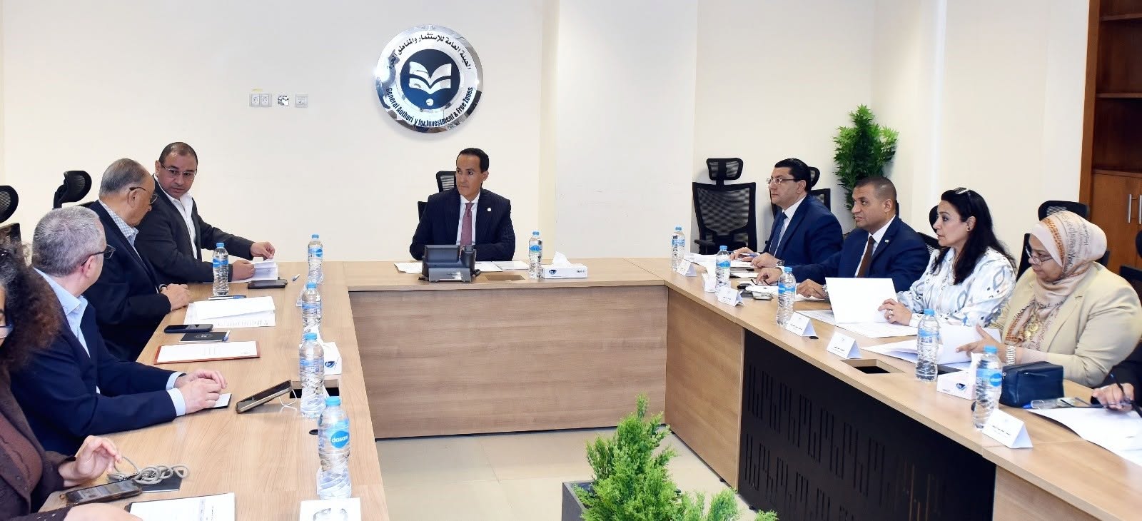 الهيئة العامة للاستثمار والمناطق الحرة تعقد الاجتماع الافتتاحي لمجلس إدارة المنطقة الاستثمارية لشركة أركان بالم للاستثمار العقاري "مشروع 205