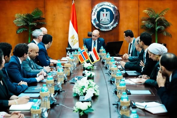 وزير الاستثمار والتجارة الخارجية يبحث مع مسؤولي شركة سكاتك النرويجية الخطط الاستثمارية للشركة في مشروعات الطاقة المتجددة وتحلية المياه ومراكز البيانات