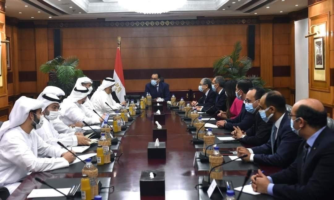 رئيس الوزراء يلتقى وزير الصناعة والتكنولوجيا المتقدمة الإماراتى والوفد المرافق له
