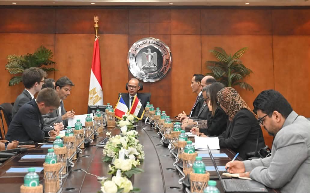 وزير الاستثمار والتجارة الخارجية يبحث مع السفير الفرنسي تعميق التعاون الاستثماري والتجاري