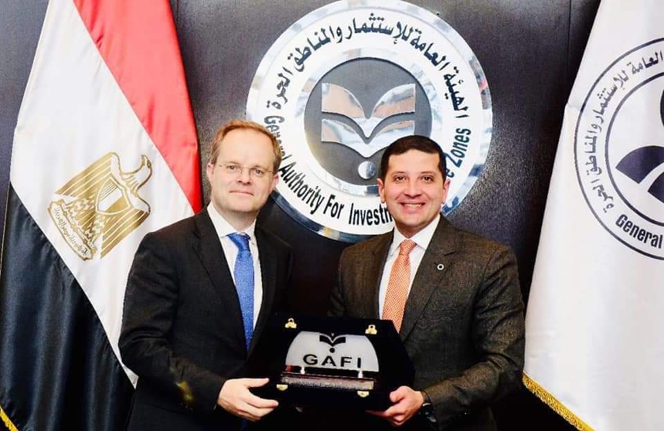GAFI CEO Discusses With UK Ambassador in Cairo Promotion of Investment Relations between Egypt and United Kingdom