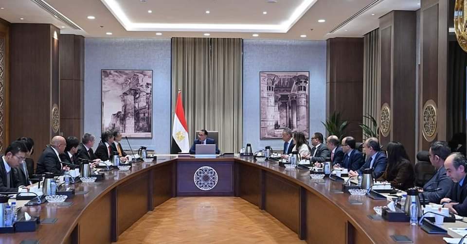 Hours after laying the foundation stone for the car braids factory of the Japanese company “Yazaki” in Fayoum:Prime Minister meets with the company delegation and confirms his full support for the project and his aspiration to visit it as soon as possible